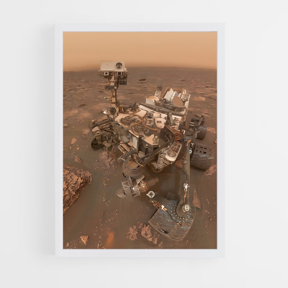 Poster Curiosity en Mission – affiche Astronomie (vue 3)